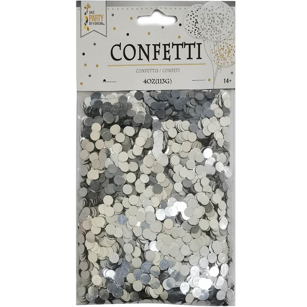 Confetti Dot Bag 4oz Silver