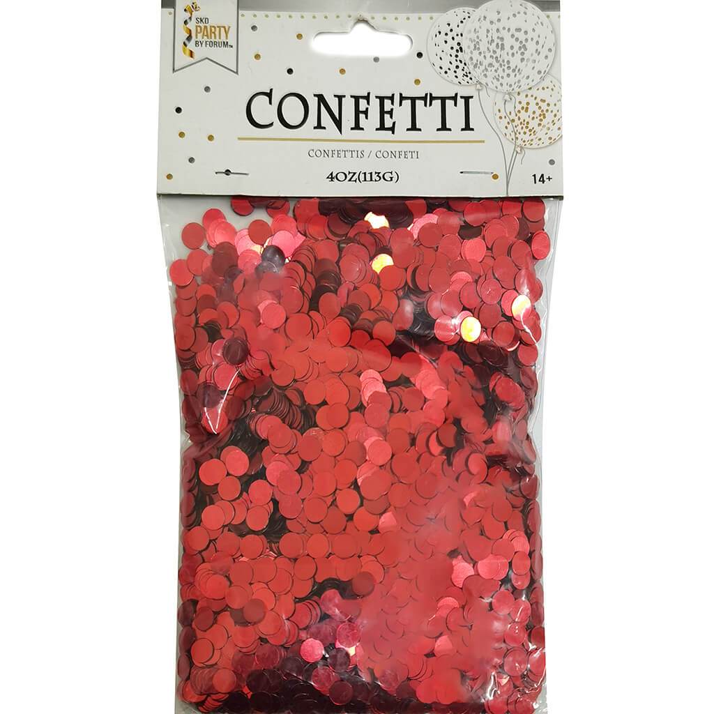 Confetti Dot Bag 4oz Red