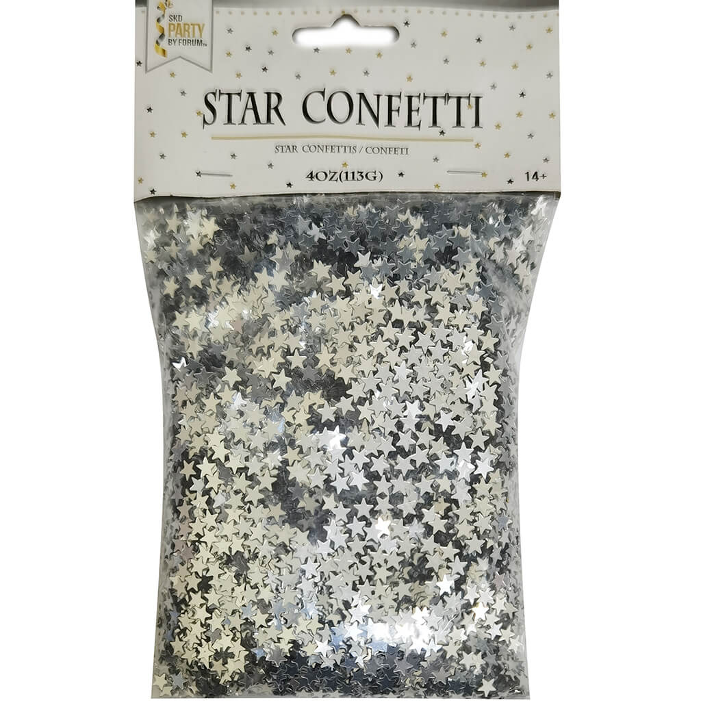 Confetti Star Bag 4oz Silver