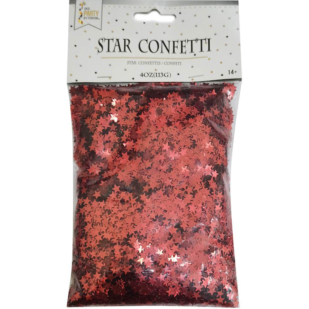 Confetti Star Bag 4oz Red