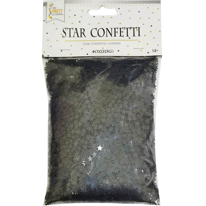 Confetti Star Bag 4oz Black