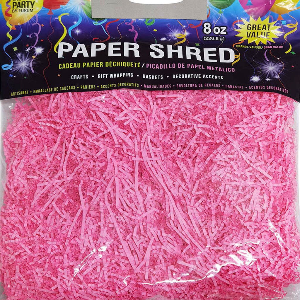 Paper Shred Neon Pink, 8oz