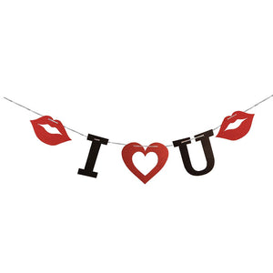 I Heart You With Lips Banner