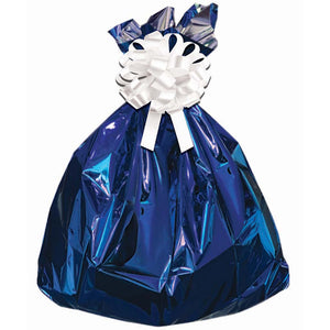 Big Gift Bag With Bow Royal Blue