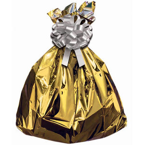 Big Gift Bag With Bow Silver