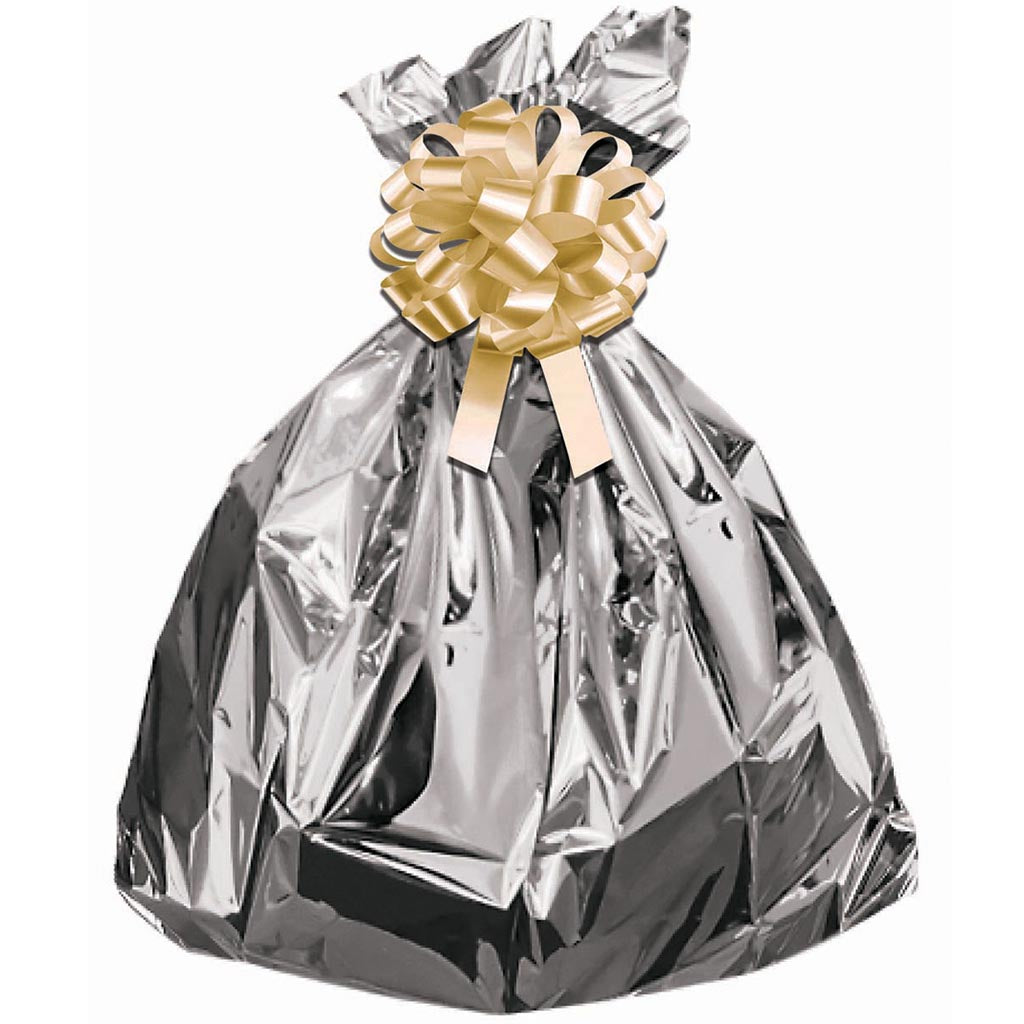 Big Gift Bag With Bow Gold