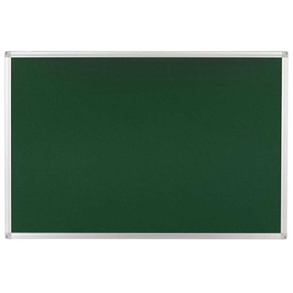 Bulletin Board with Aluminum Fra Each Side-Green Felt &amp; Cork 90in x 150in