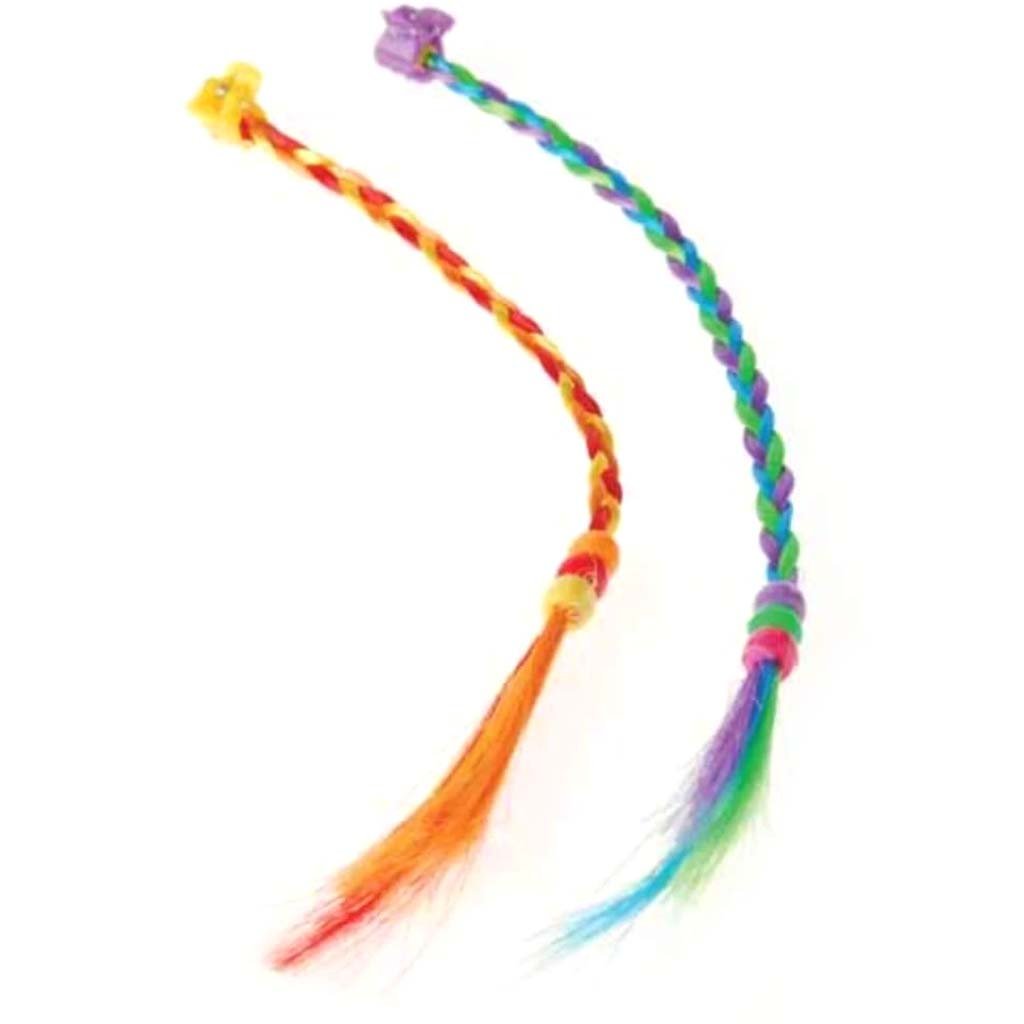 Braided Hair Rainbow Favors 