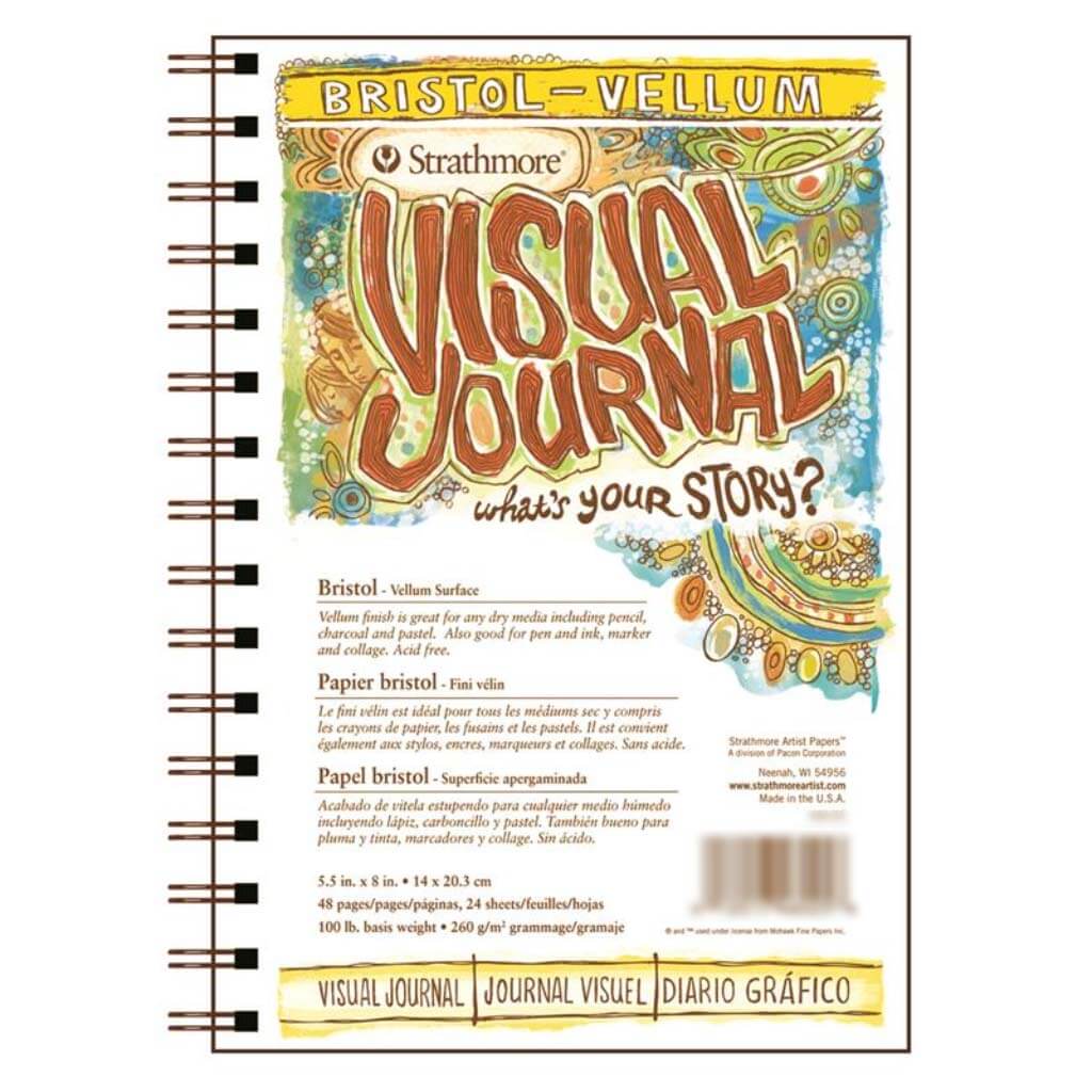 Visual Journal Bristol Vellum Pad 5.5in x 8.5in
