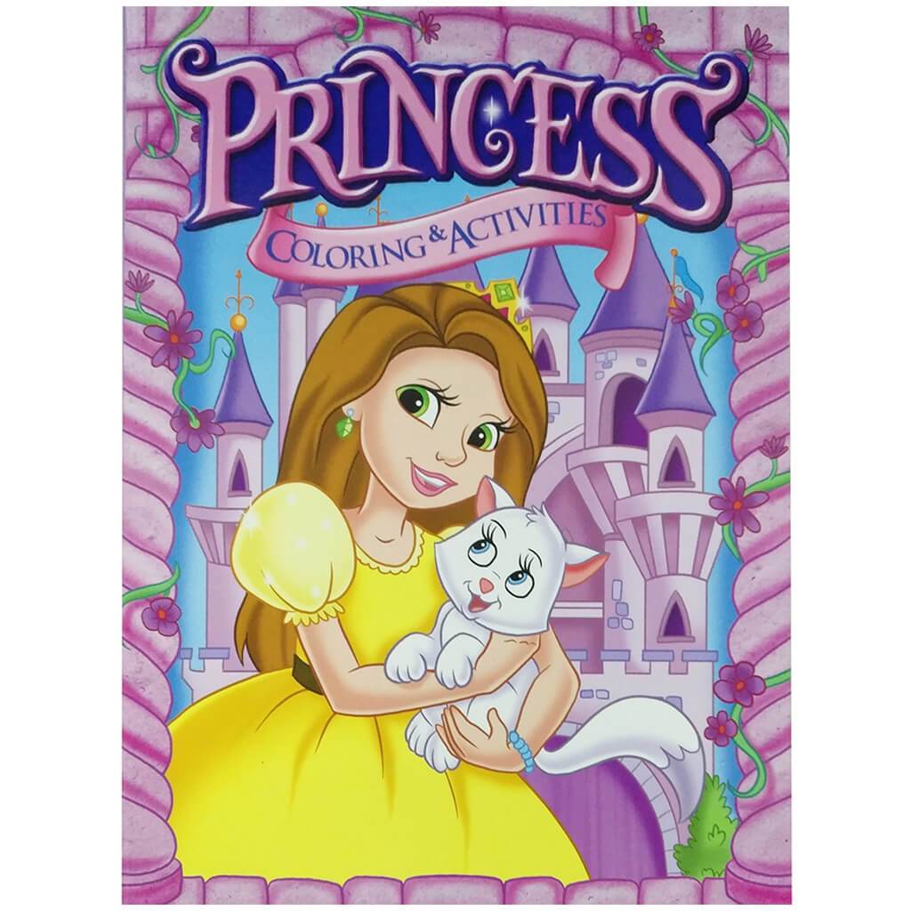 Bazic Jumbo Princess Coloring and Activity Book Cat