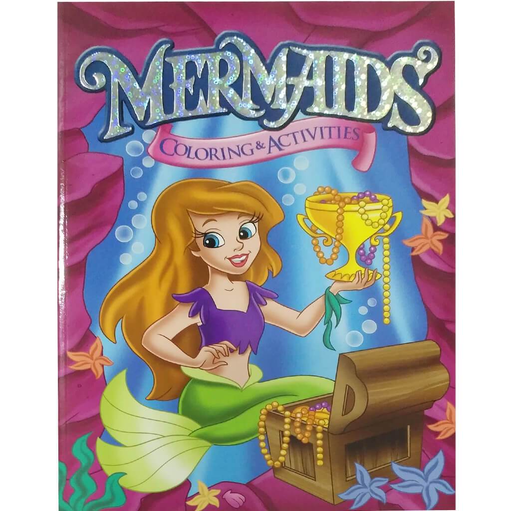 Coloring &amp; Activity Book Treasure Mermaid