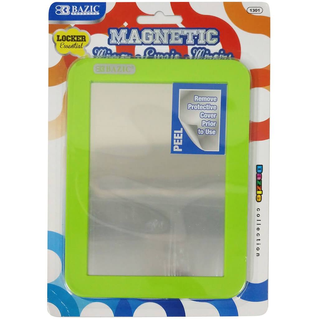 Magnetic Locker Mirror Green