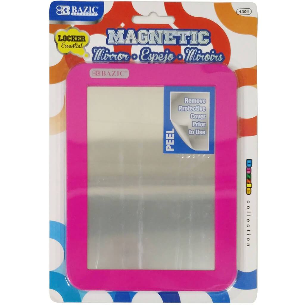 Magnetic Locker Mirror Pink