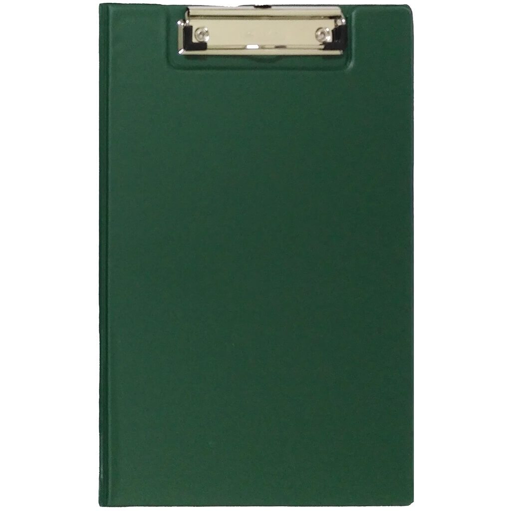 Clip Folder with Low Profile Clip A4 Size PVC Green