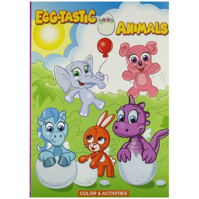 Color & Activities Unicorn In Egg & Lion