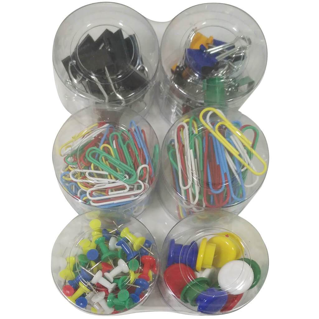 Magnetic Button Combo Sets Push Pin, Paper Clip, Binder Clip