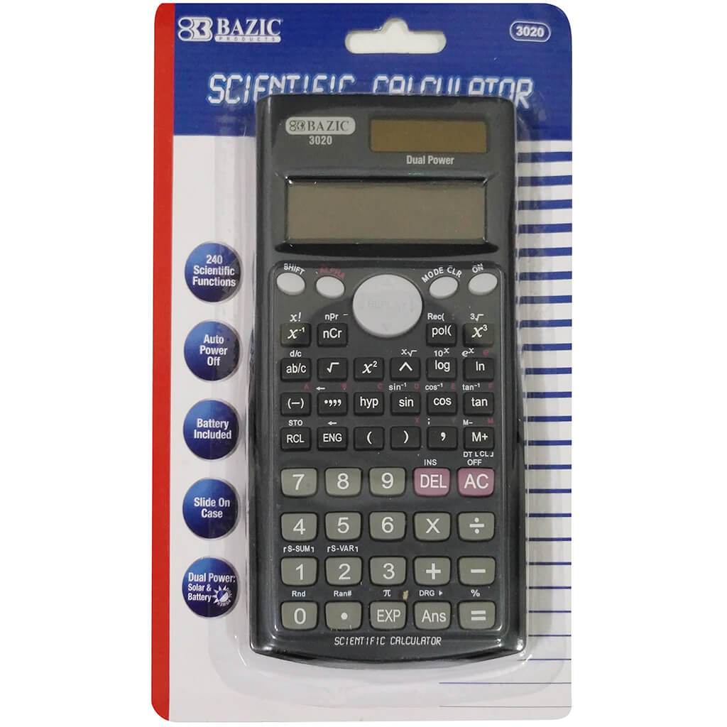 Scientific Calculator 240 Function withSlide-On Case