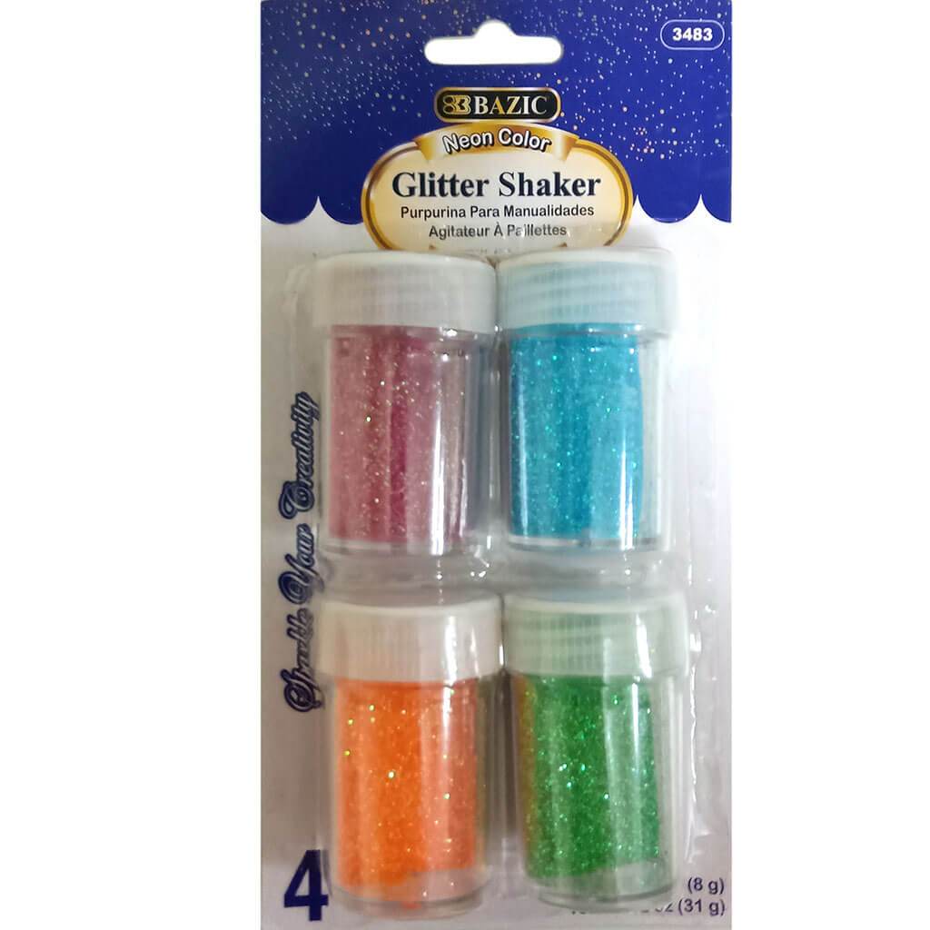 Glitter Shaker 4 Neon Color 8g