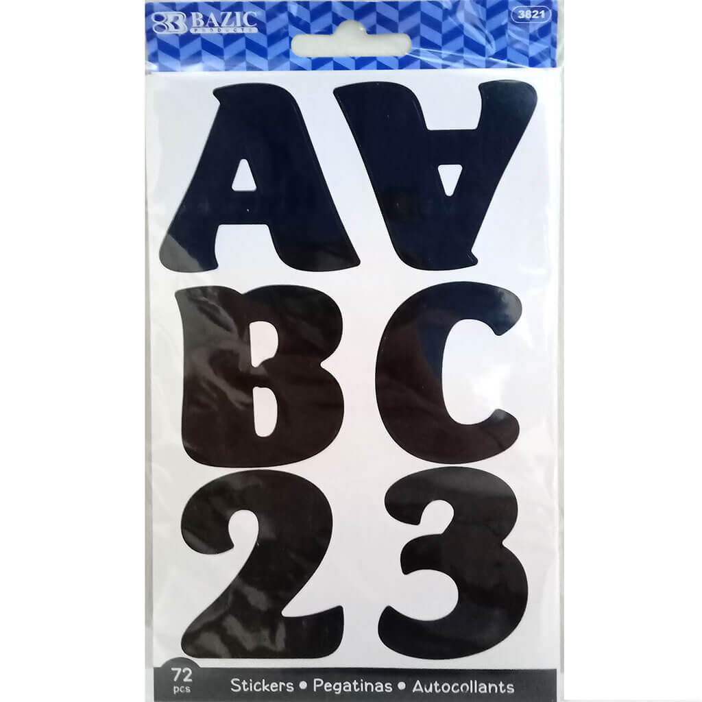 Alphabet &amp; Numbers Stickers 10 Sheets 2in