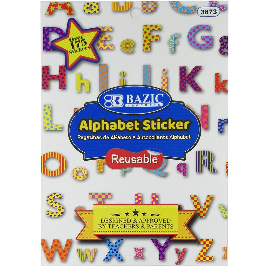 Alphabet Plastic Sticker Book