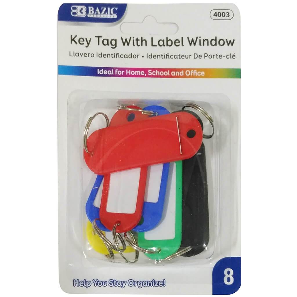 Key Tag With Label Window 8/Pack