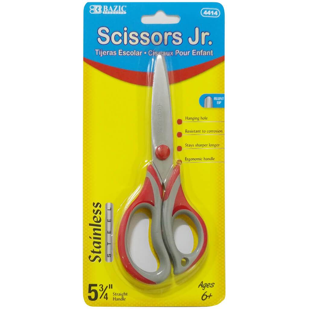 Bazic Two-Tone Soft Grip Kid's Scissors 5-3/4in