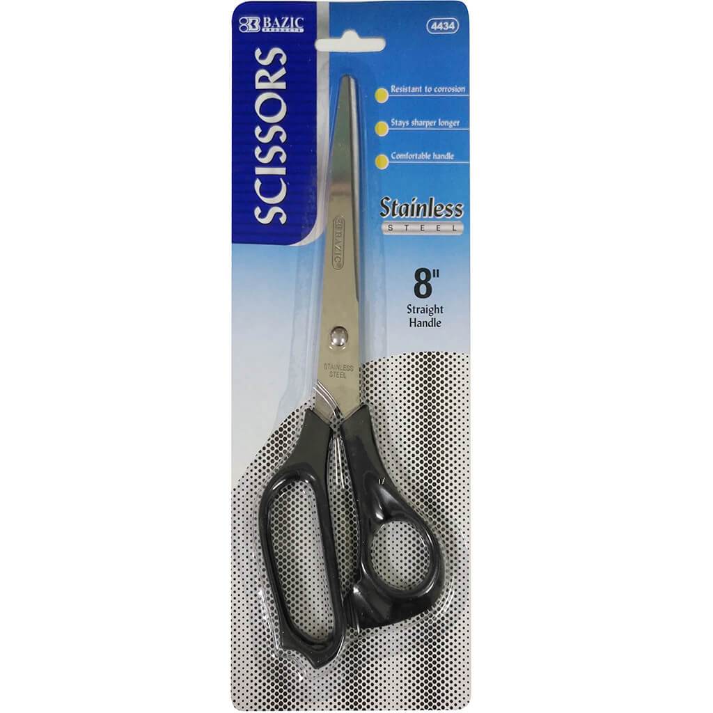 Stainless Steel Scissors 8in Black