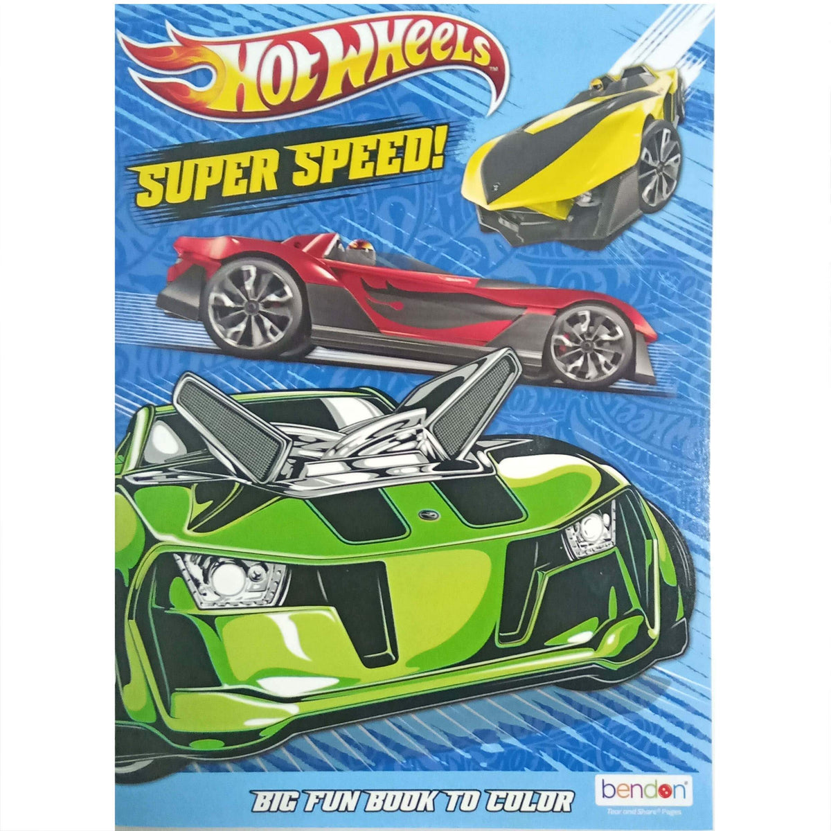 Bazic Hot Wheels Coloring Book