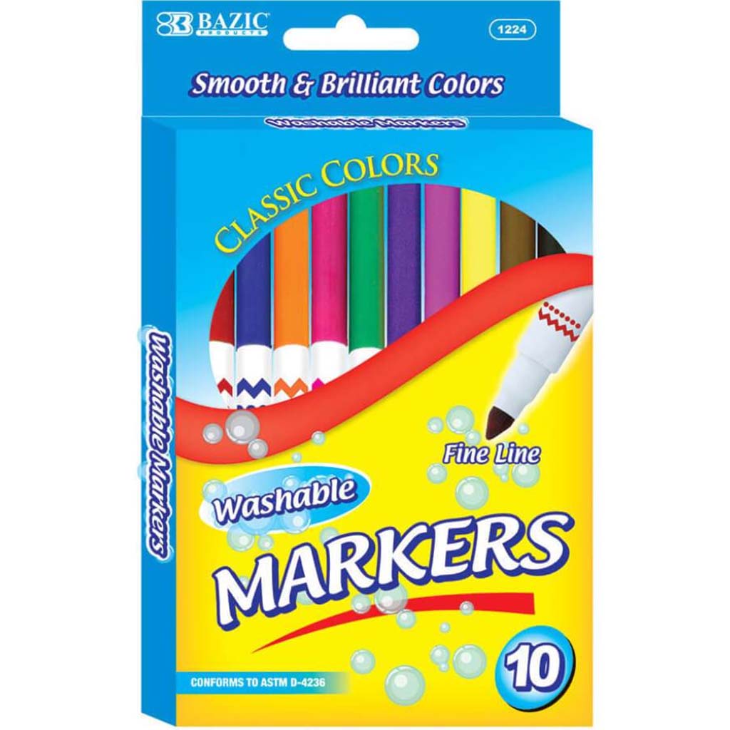 Washable Colors Markers Super Tip 