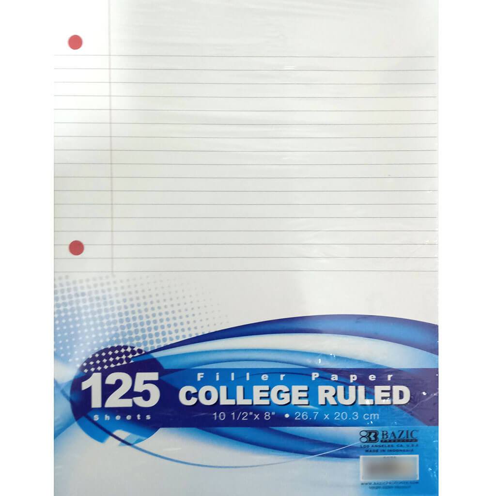 Filler Paper C/R 125ct