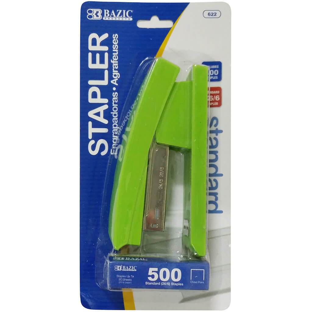 Bazic Standard Stapler Bright Color