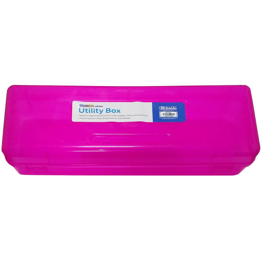 Ruler Length Utility Box Bright Multipurpose Pink