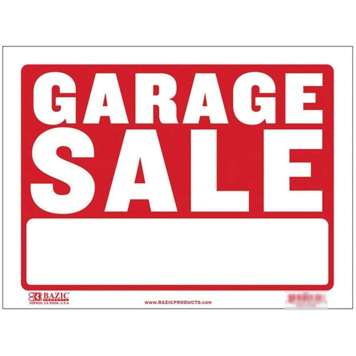 Bazic Garage Sale Sign 12in x 16in