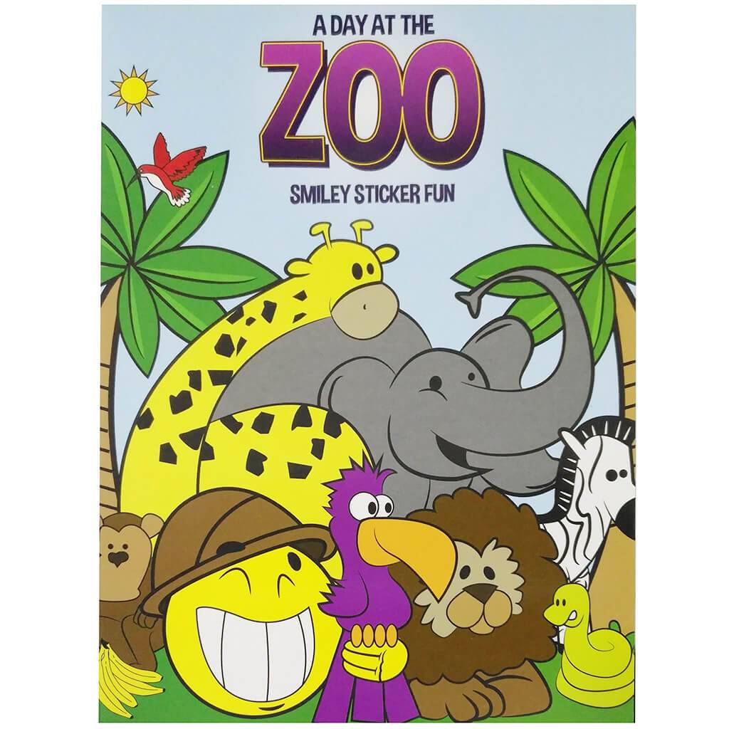 Bazic Smiley Fun Sticker Books A Day At The Zoo