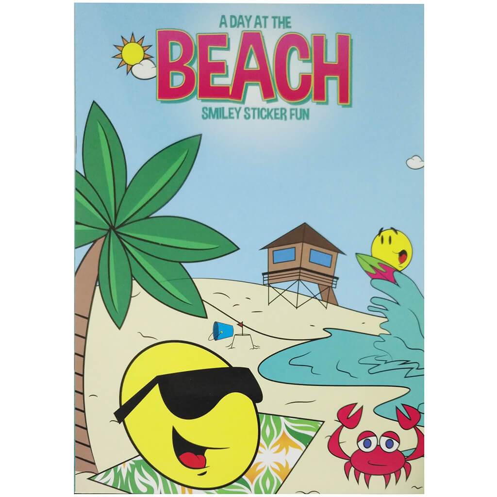 Bazic Smiley Fun Sticker Books A Day At The Beach