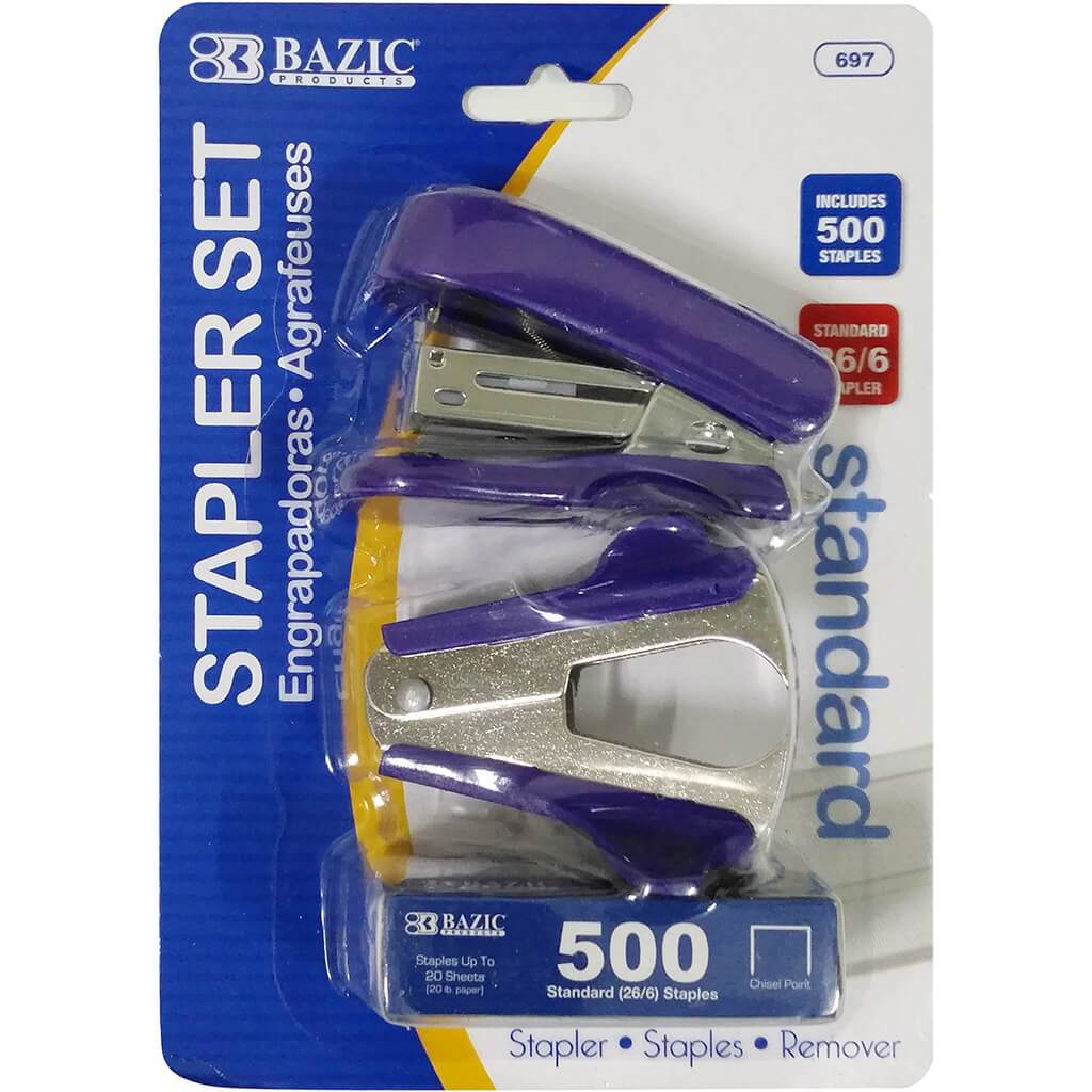 Fancy Stapler Set Purple