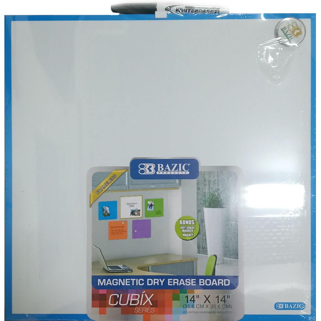 Magnetic Dry Erase Tile 14in x 14in Blue