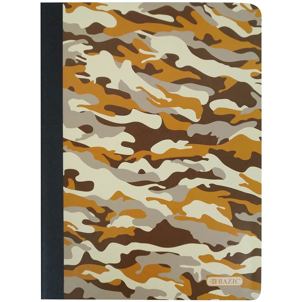 Bazic Composition Book C/R Camouflage 100ct Brown