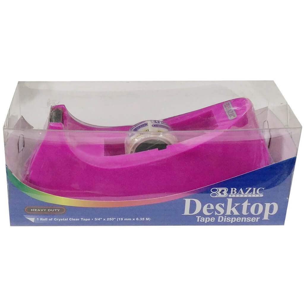 Bazic Core Heavy Duty Desktop Tape Dispenser with Tape Refill