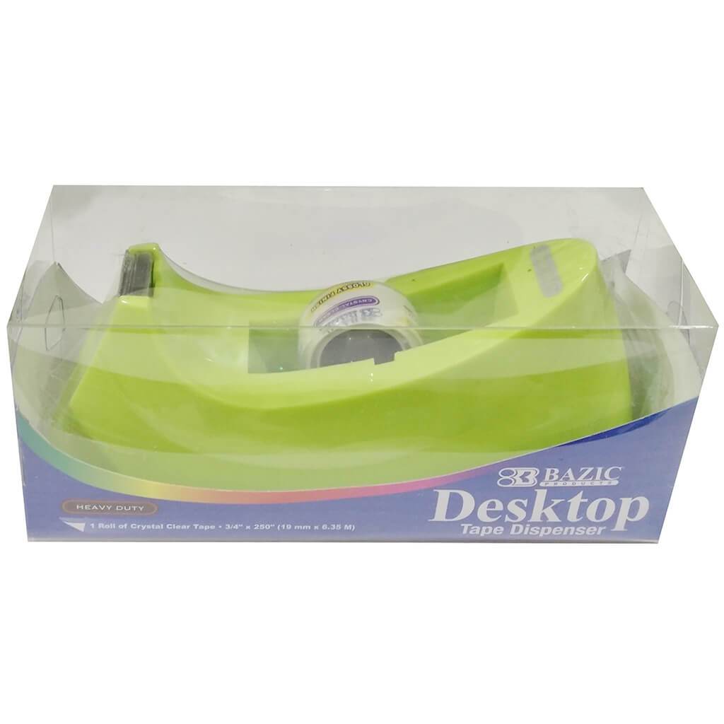 Bazic Core Heavy Duty Desktop Tape Dispenser with Tape Refill