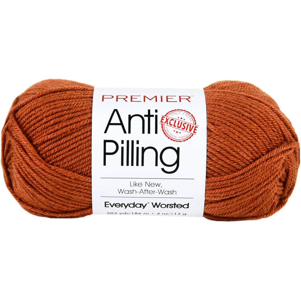 Everyday Worsted Solid Yarn Rust