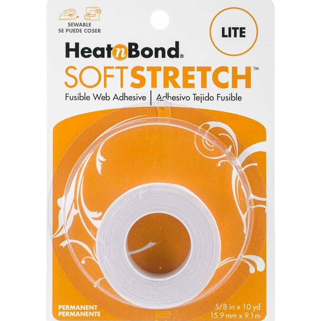 Soft Stretch Iron-On Adhesive .625in x 10yd