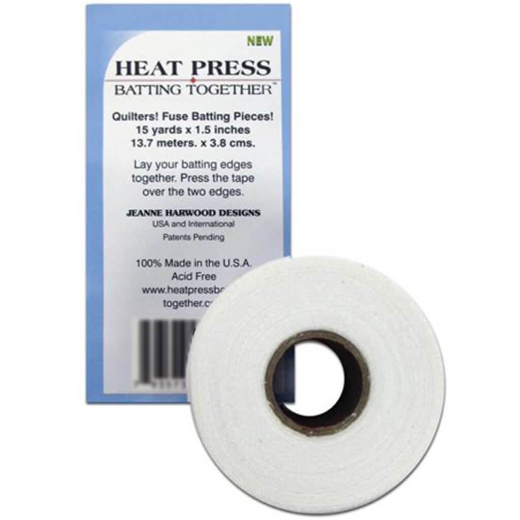 Heat Press Batting Together Cloth Tape White