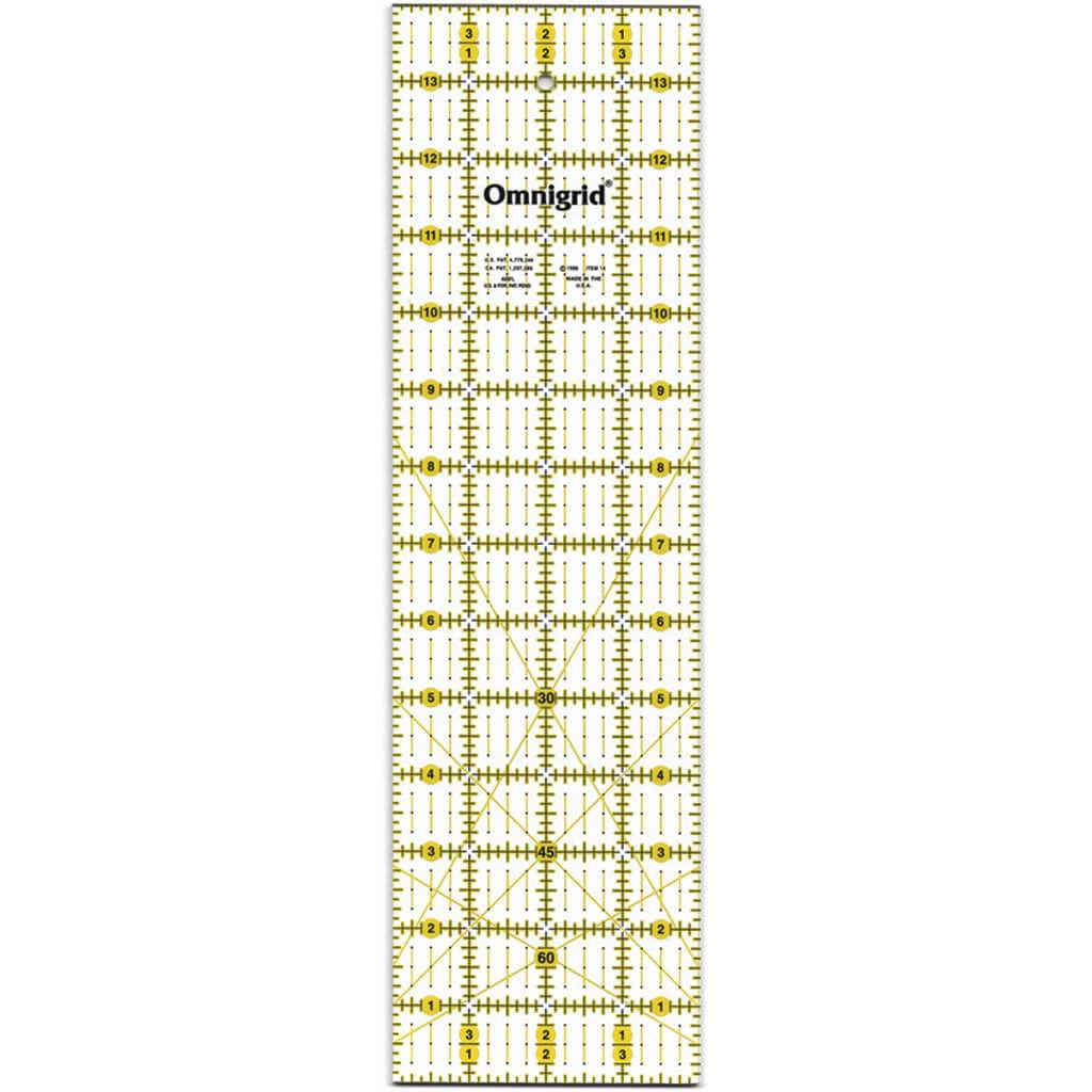 Omnigrid Ruler With Angles 4 x 14