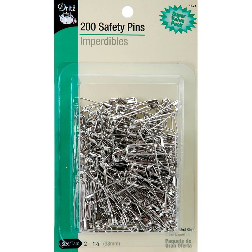 Dritz Safety Pins 200pcs Size 2