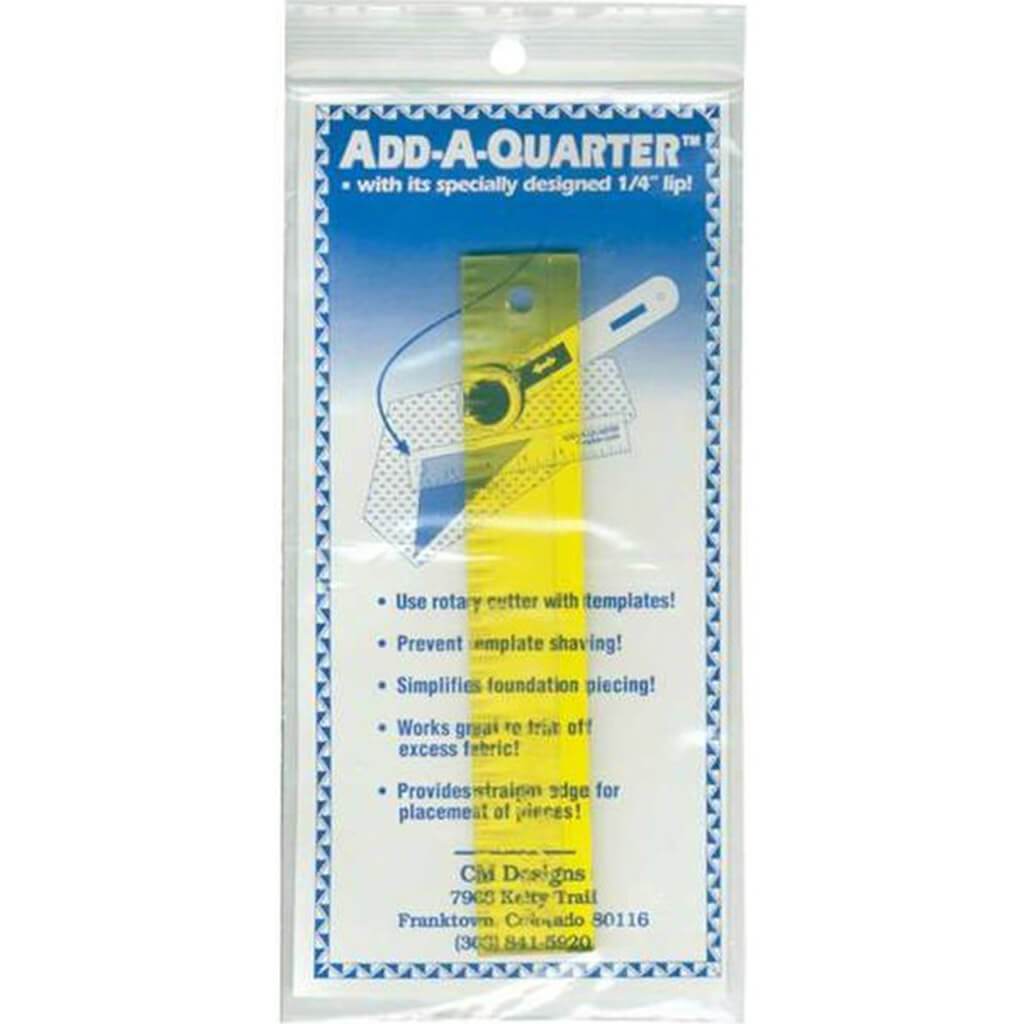 CM Designs Add-A-Quarter Ruler 6in