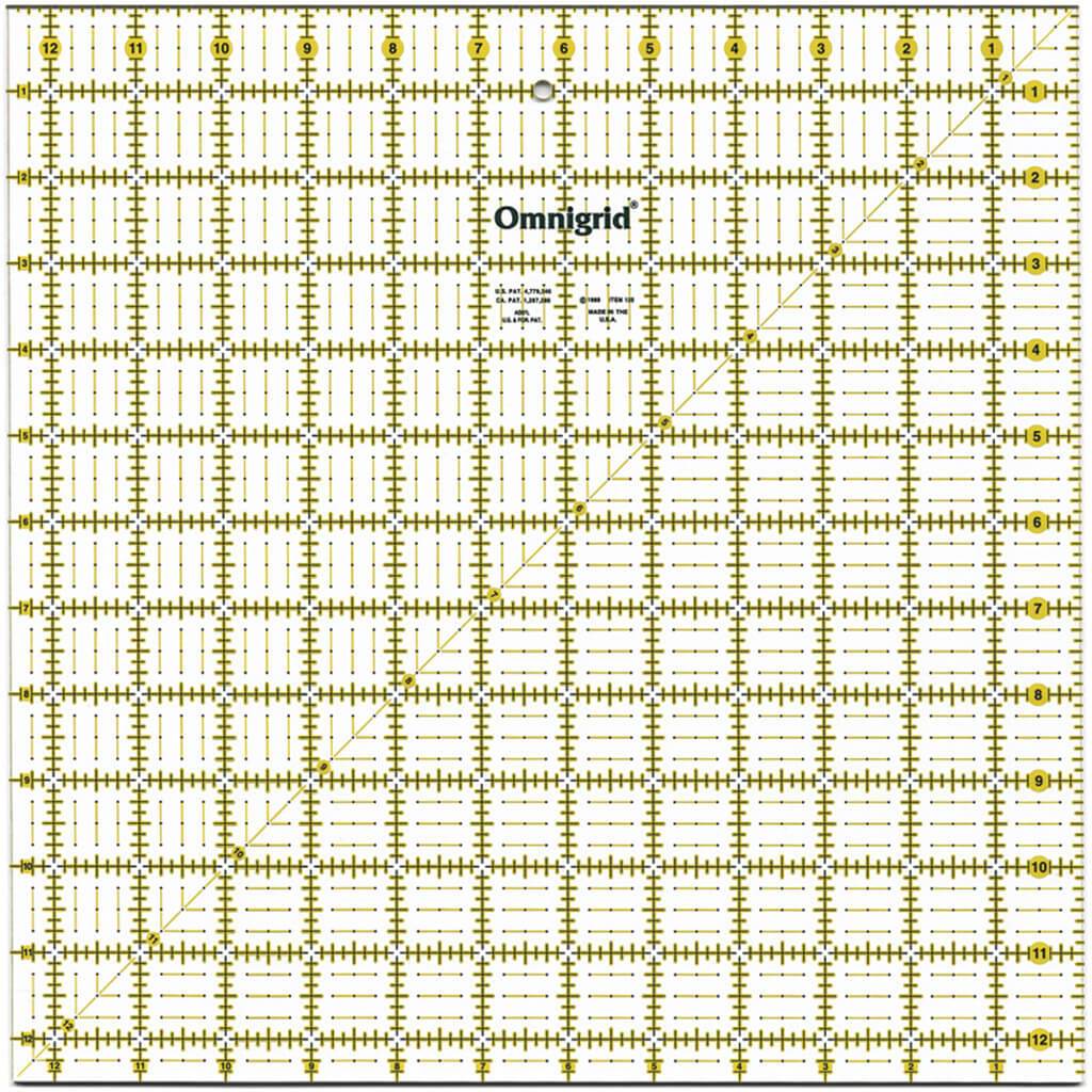 Omnigrid Ruler 12.5in x 12.5in