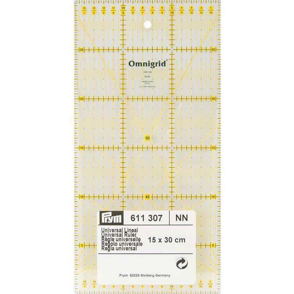 Omnigrid Metric Quilter&#39;s Ruler 15cm x 30cm