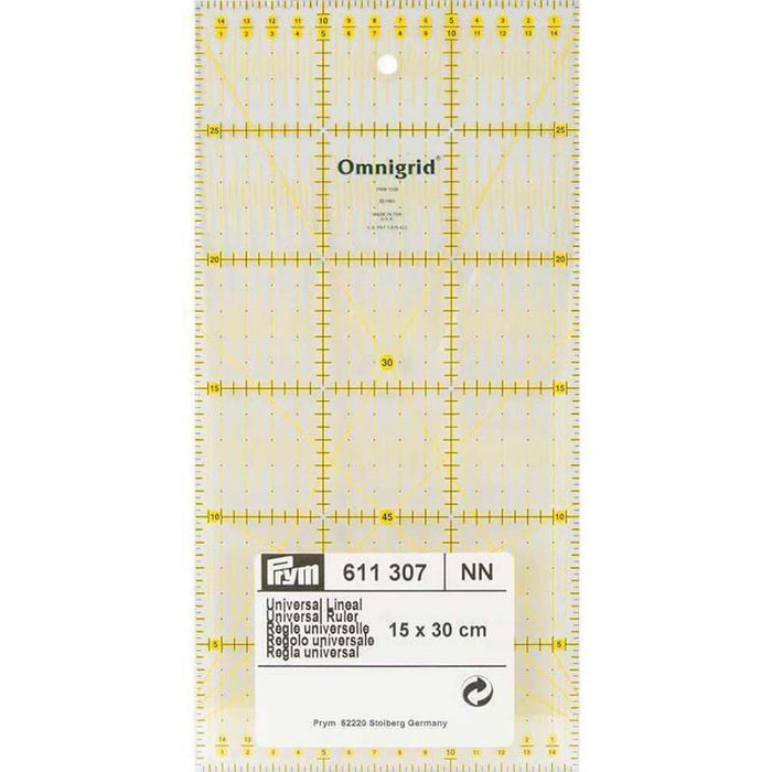 Omnigrid Metric Quilter's Ruler 15cm x 30cm
