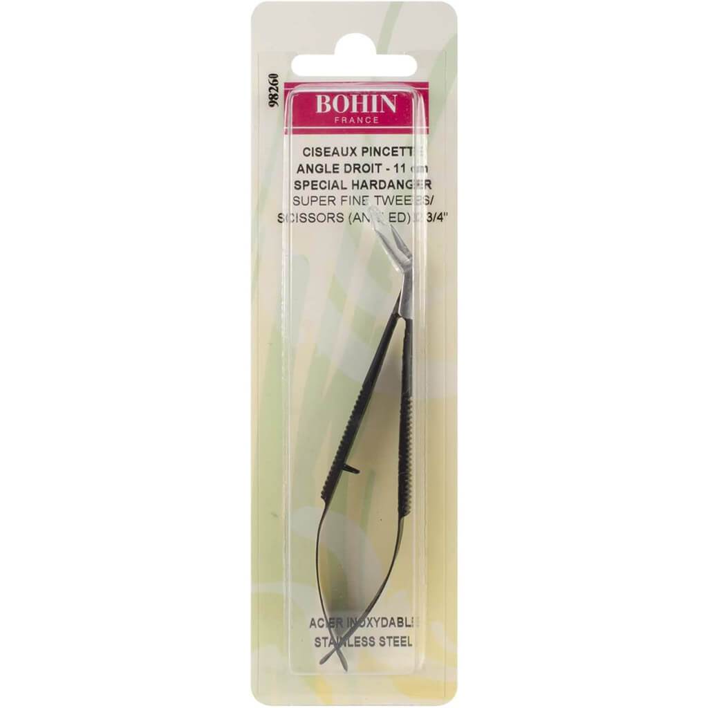 Hardanger Embroidery Scissors/Tweezers 4.375in